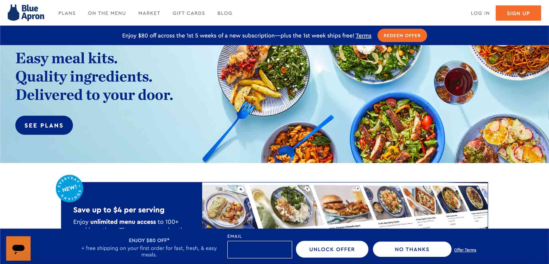 meal delivery savings