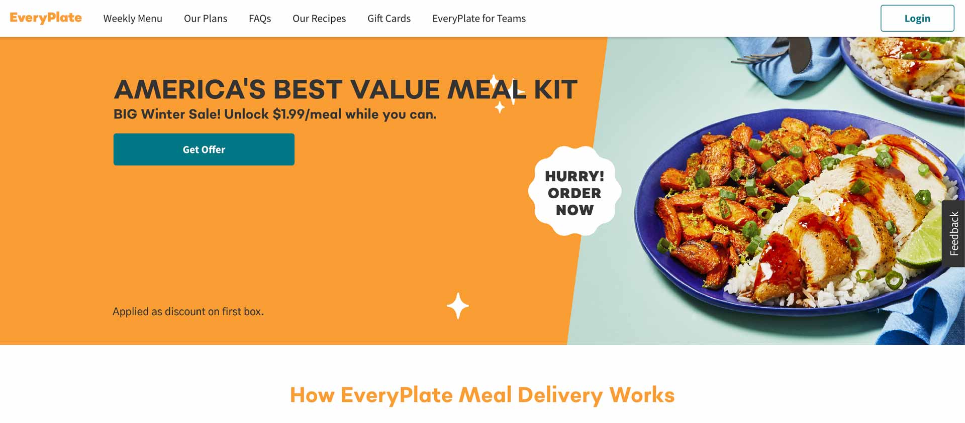 meal delivery savings