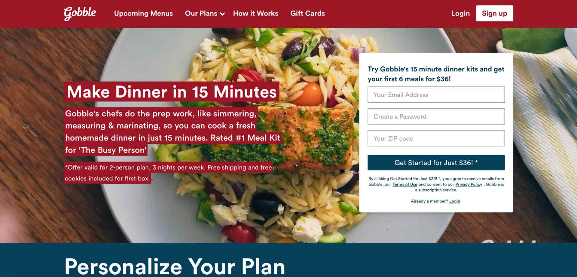 meal delivery savings