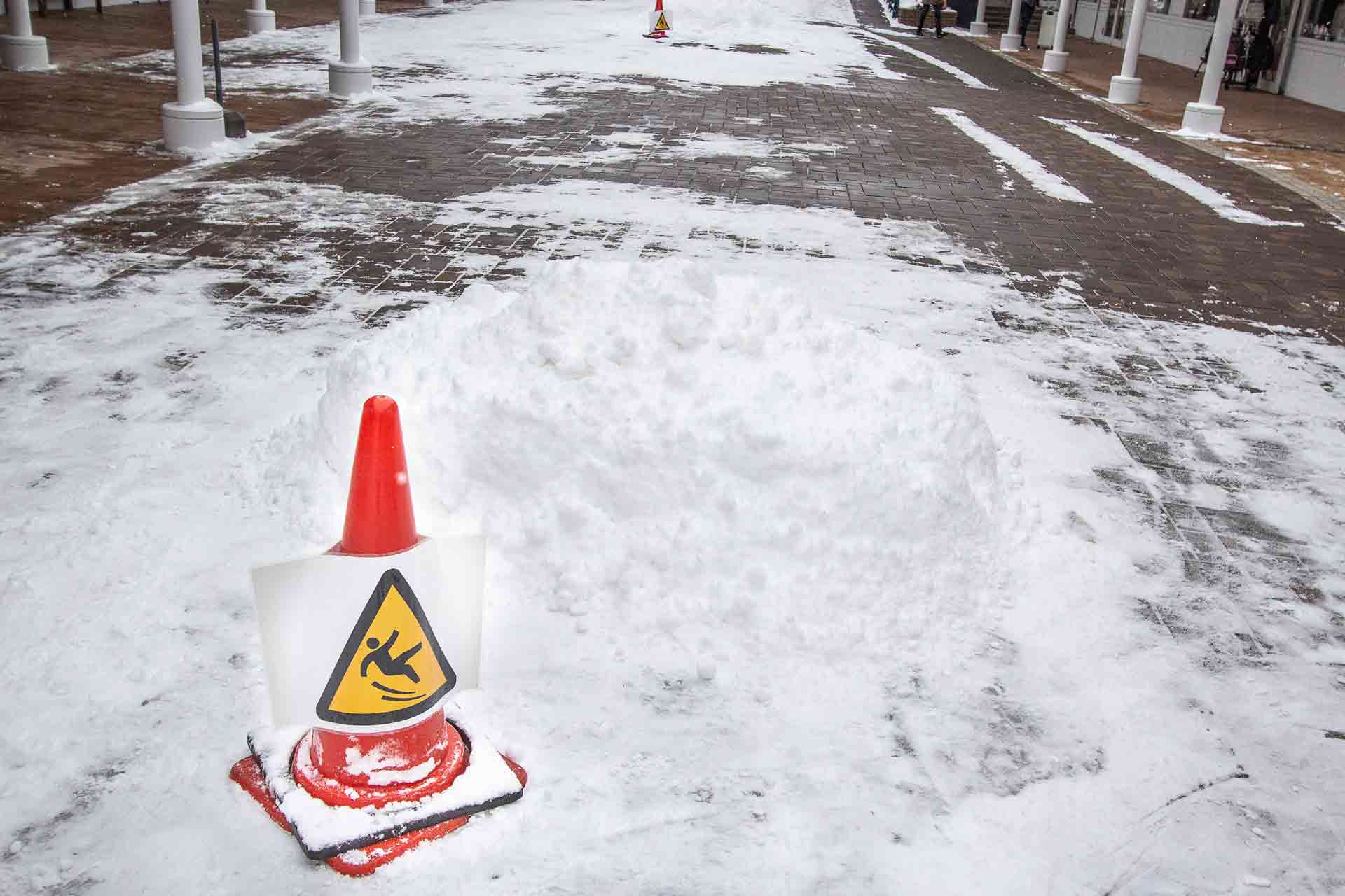 winter slips and falls